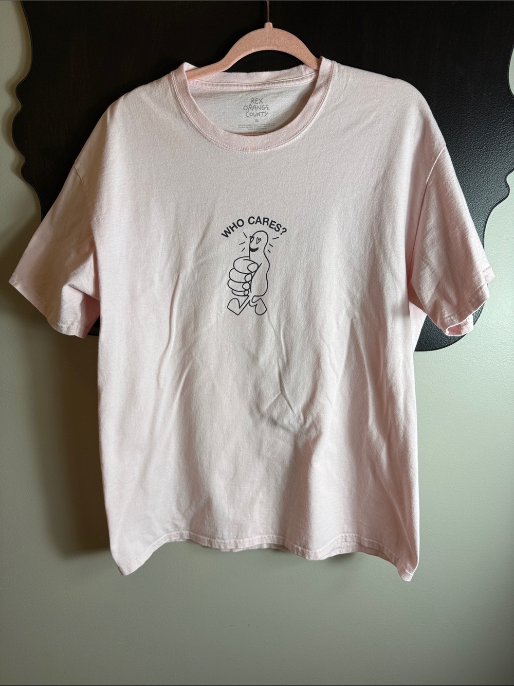 Rex Orange County Pink 'Who Cares?' Concert Tee Men’s XL